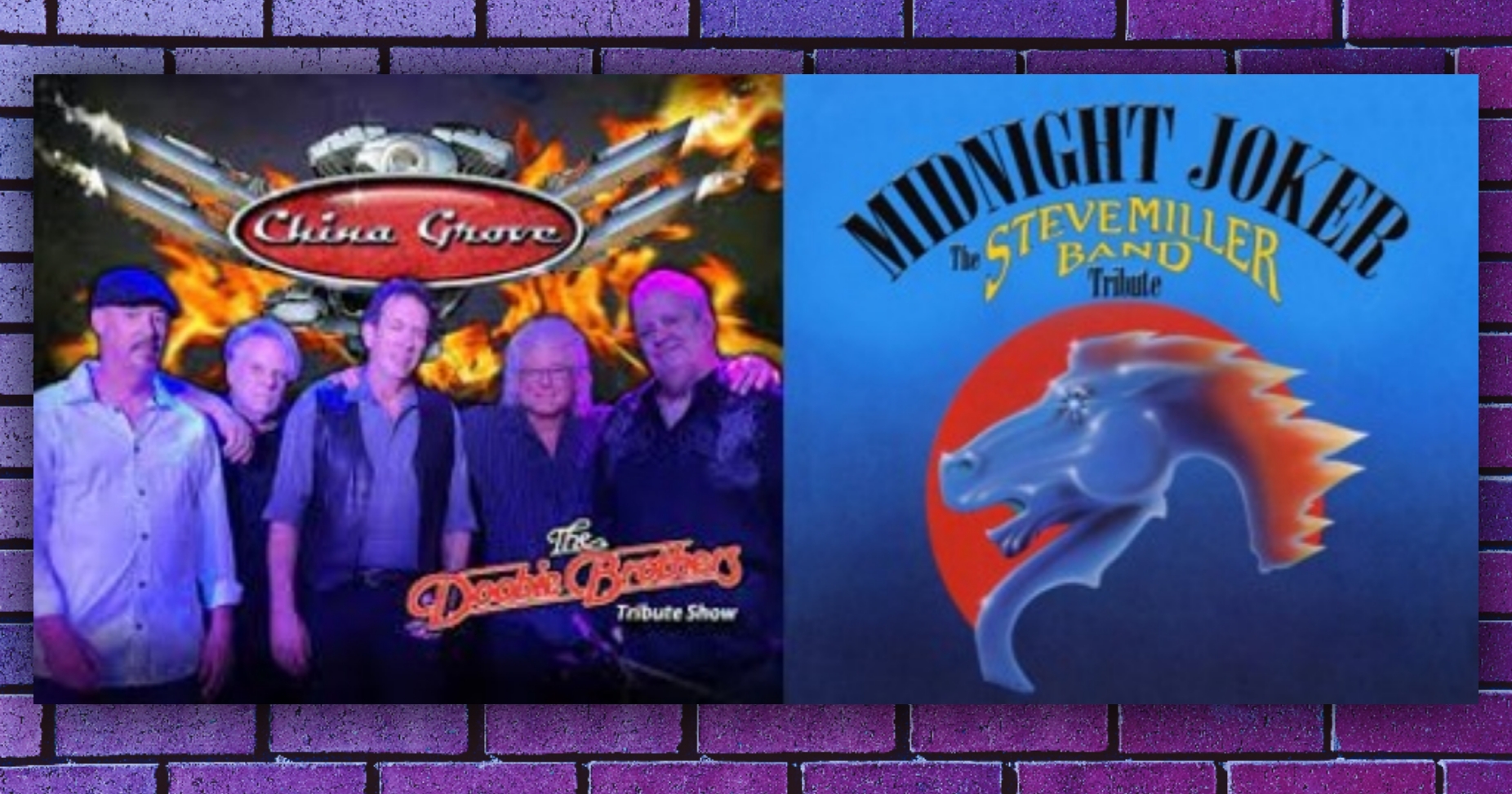 TWO TRIBUTES - ONE AFTERNOON!: Midnight Joker (Tribute to The Steve Miller Band) AND China Grove (Tribute to The Doobie Brothers) !!
